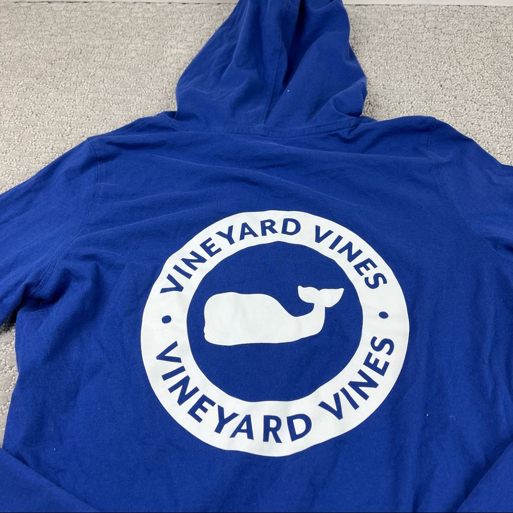 Vineyard vines lightweight blue logo hoodie size small - Picture 5 of 7